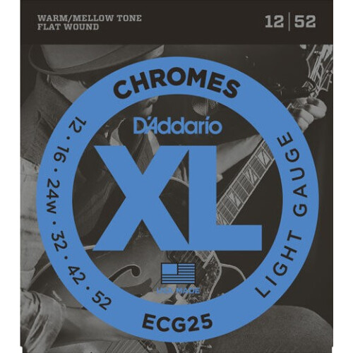 Daddario ECG25 Jazz-Gitarrensaiten Light Chromes 012-052