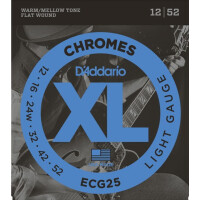 Daddario ECG25 Jazz-Gitarrensaiten Light Chromes 012-052