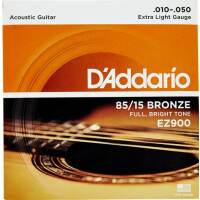 Daddario EZ900 Acoustic Strings Extra Light 85/15 Bronze 010-050