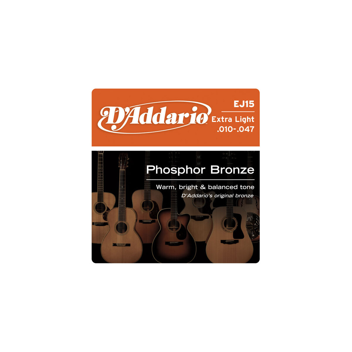 Daddario EJ15 Acoustic Strings Extra Light Phosphor...