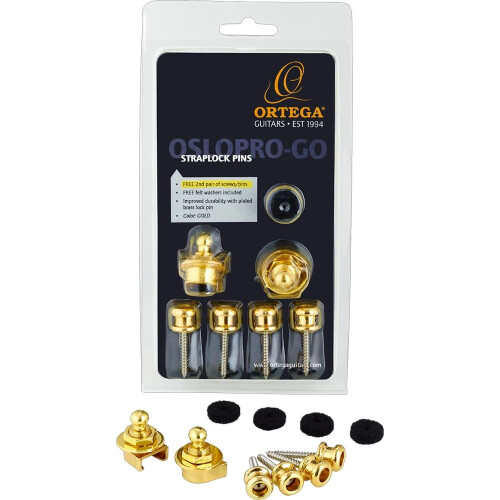 Ortega OSLOPRO-GO Straplock Pins Pro Gold