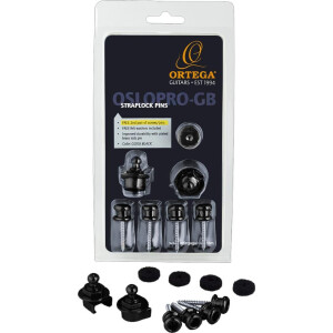 Ortega OSLOPRO-GB Straplock Pins Pro Gloss Black
