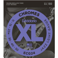 Daddario ECG24 Jazz-Gitarrensaiten Jazz Light Chromes 011-050